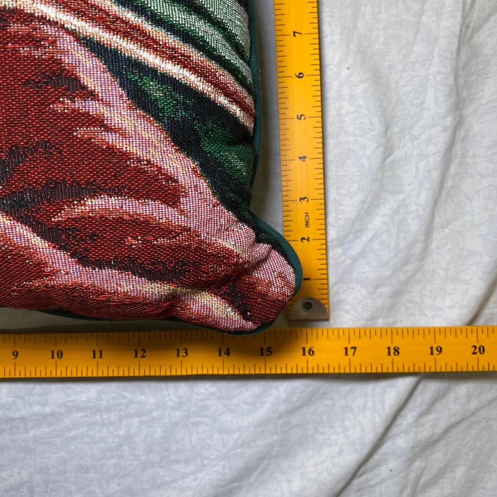 Vintage Christmas Santa Claus Tapestry Throw Pillow 15x15‎ Holiday